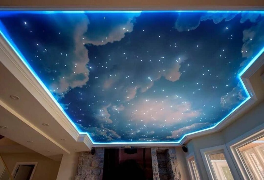 Звездное небо на потолке из светодиодов